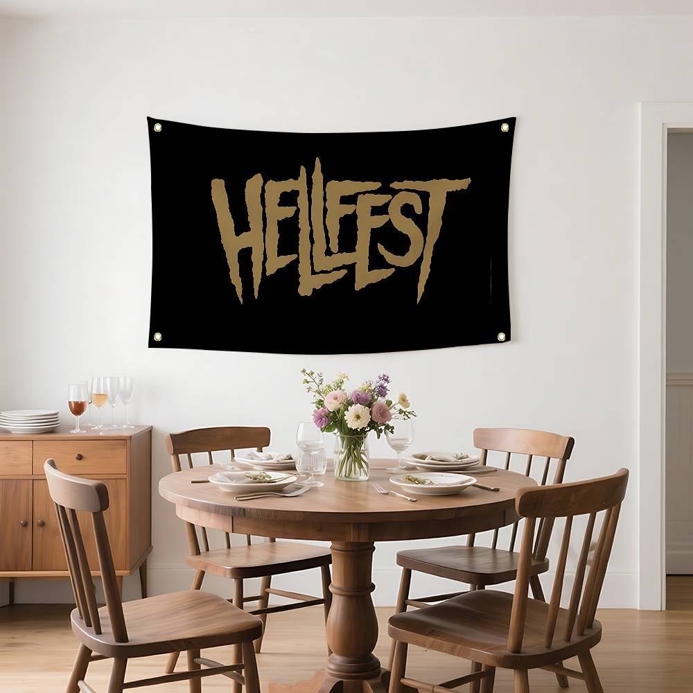 Hellfest Флаги Персонализированные Предметы Флаги Для Спален Дом Забавные