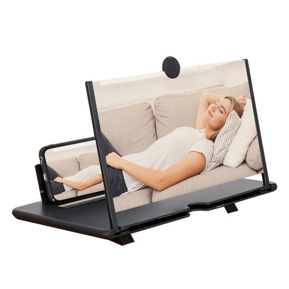 14 Inch Mobile Phone Screen Amplifier 3D HD Projector Mobile Phone Video Magnifier Folding Enlarged Screen Magnifying Bracket