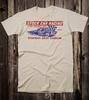 Ретро Футболка Хот Род Хлопок Скорость Stock Car Гонки Bowman Серый Стадион Гонка