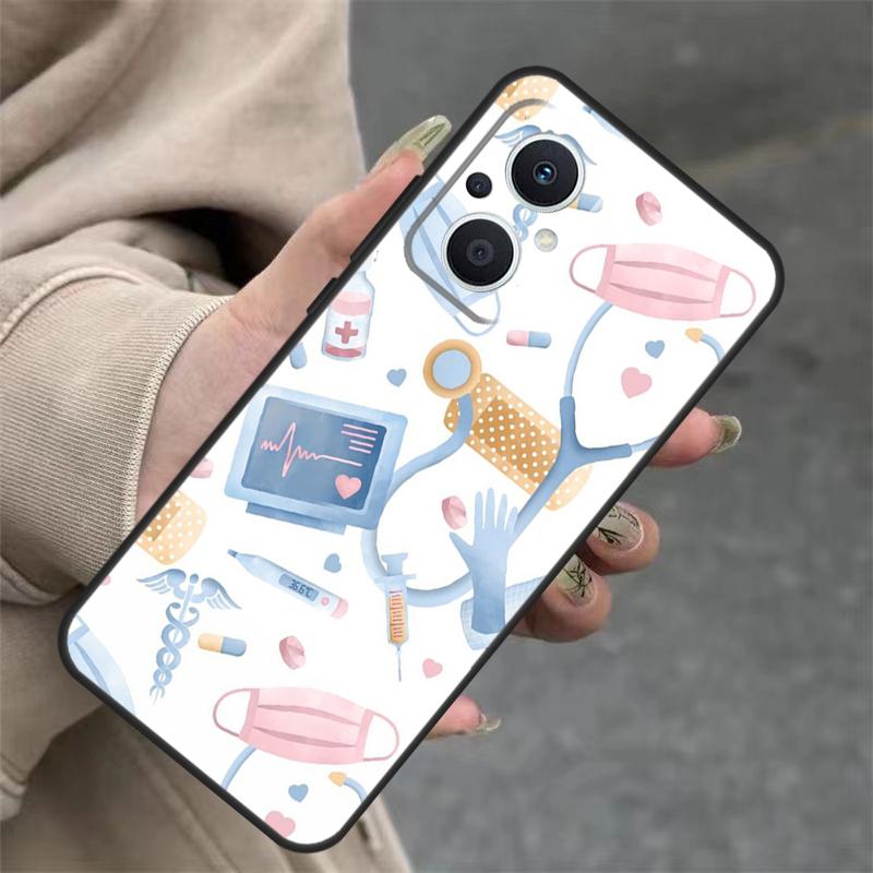 Мультяшный Чехол Доктор Медсестра Для OPPO Reno 11 11F 10 Pro 4Z 5Z 8T 5 6 7 8 Lite OPPO Find X5 X6 Pro X2 X3 Lite Чехол