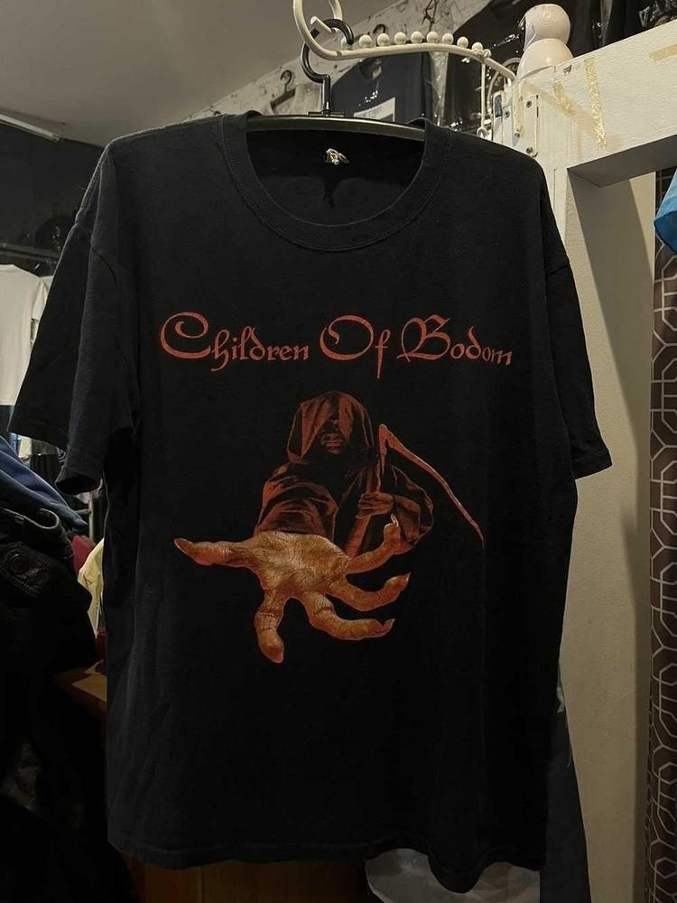 ГОРЯЧИЙ! Children Of Bodom Черная Хлопковая Футболка Все размеры S-5XL Унисекс DS566 Унисекс Футболка