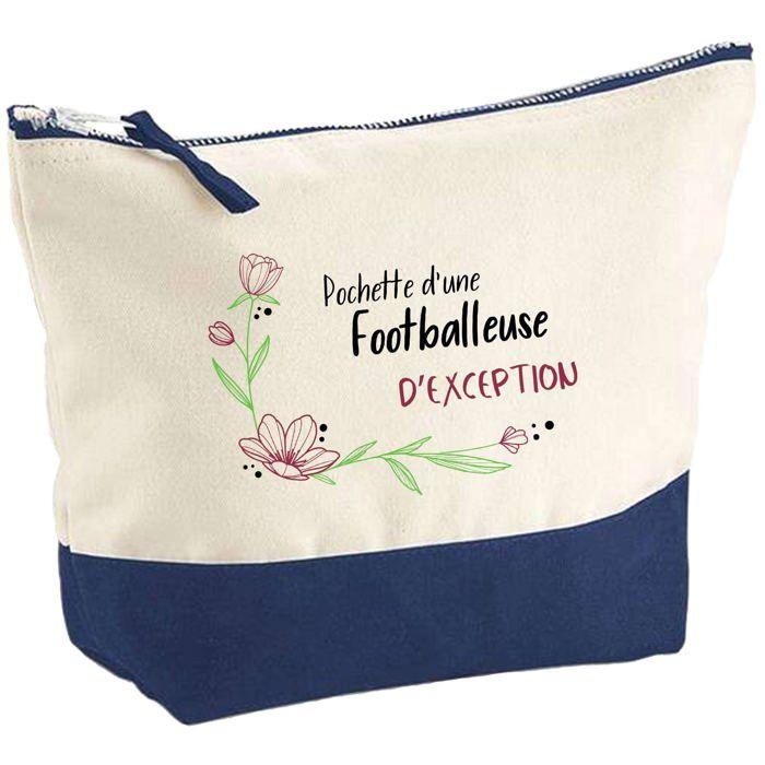 Trousse de maquillage - PLANETEE - Footballeuse d'exception - Grand format - Coton - Impression HD