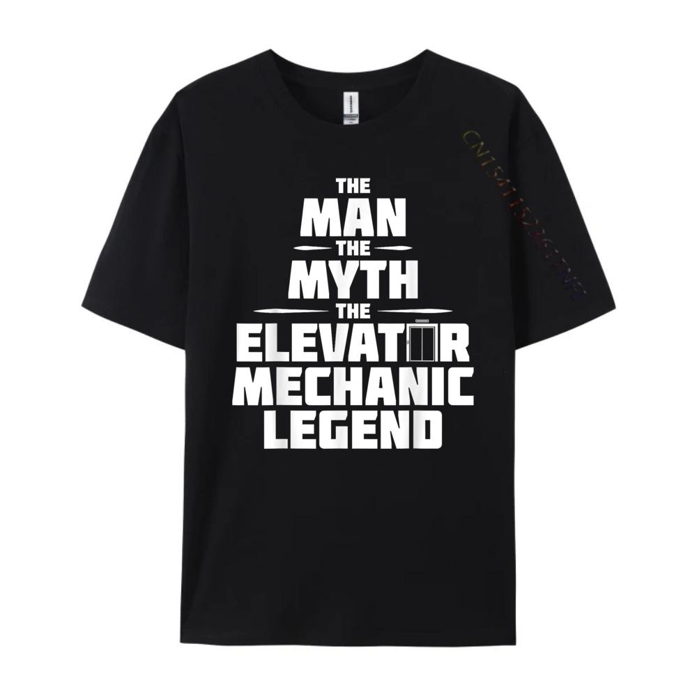 The Elevator Mechanic Legend Graphic T Shirts Short Sleeve Tshirt Unisex Mardi Gras