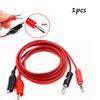 Test Cord Clip for versatile Electrical Testing Equipment for alligator Probe Test Cord Clip to Banana Probe Cable (1/2/5PCS)