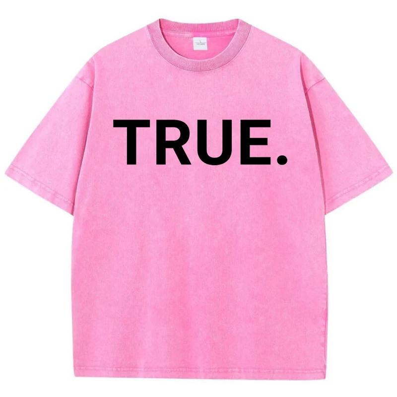 Правда. Футболка Alphabet Art Design для мужчин, футболка с заниженными плечами, дышащая, энергичная, футболки, комфортная одежда Harajuku