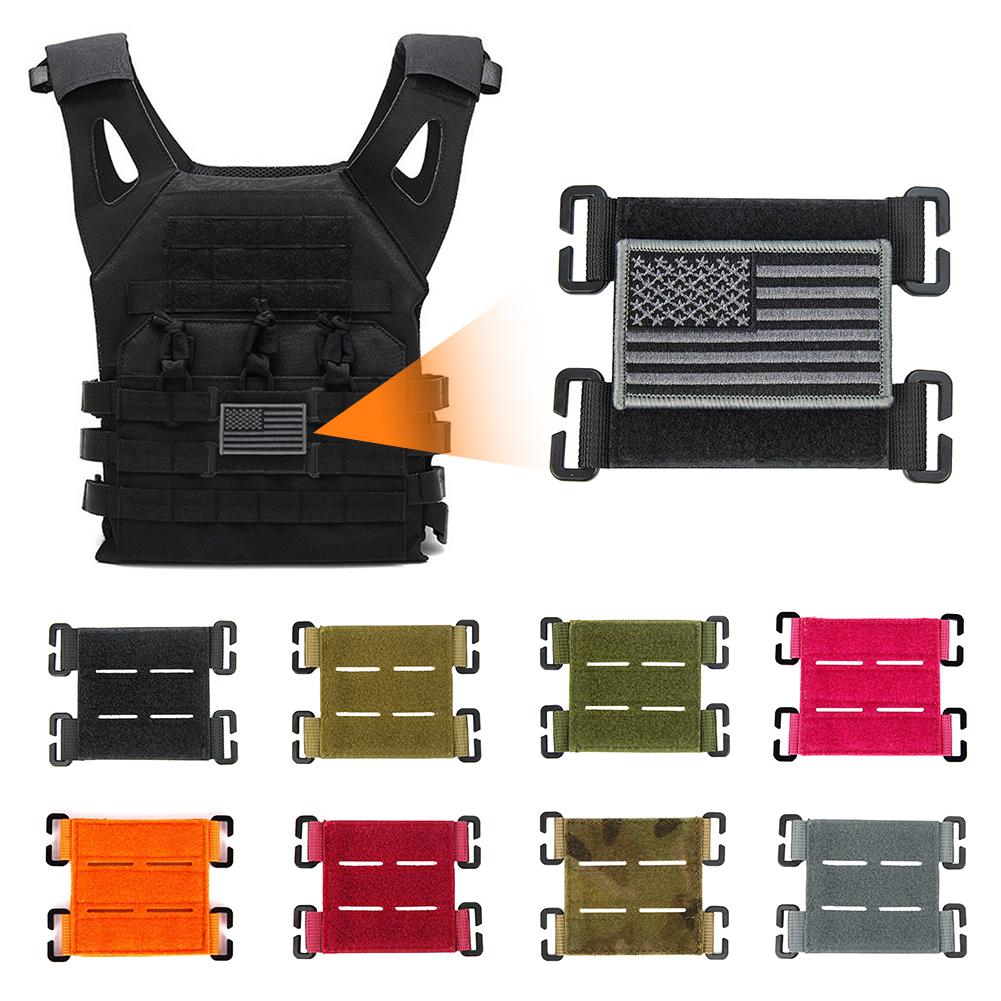 1PC 3IN Morale Badge Self-Adhesive Cloth Storage Base Outdoor Vest Backpack Accessory For MOLLE System