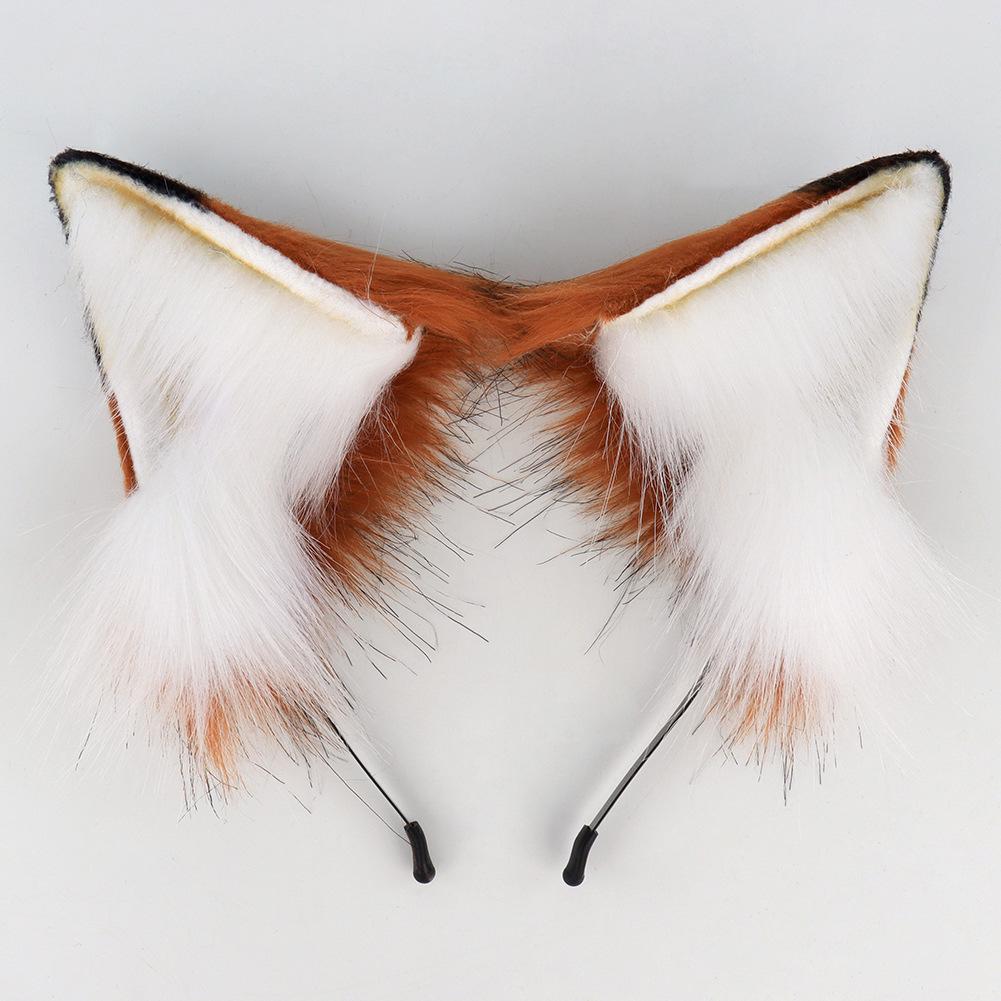 Handmade Nick Wilde Cosplay Set: Realistic Fox Ears Headband & Tail