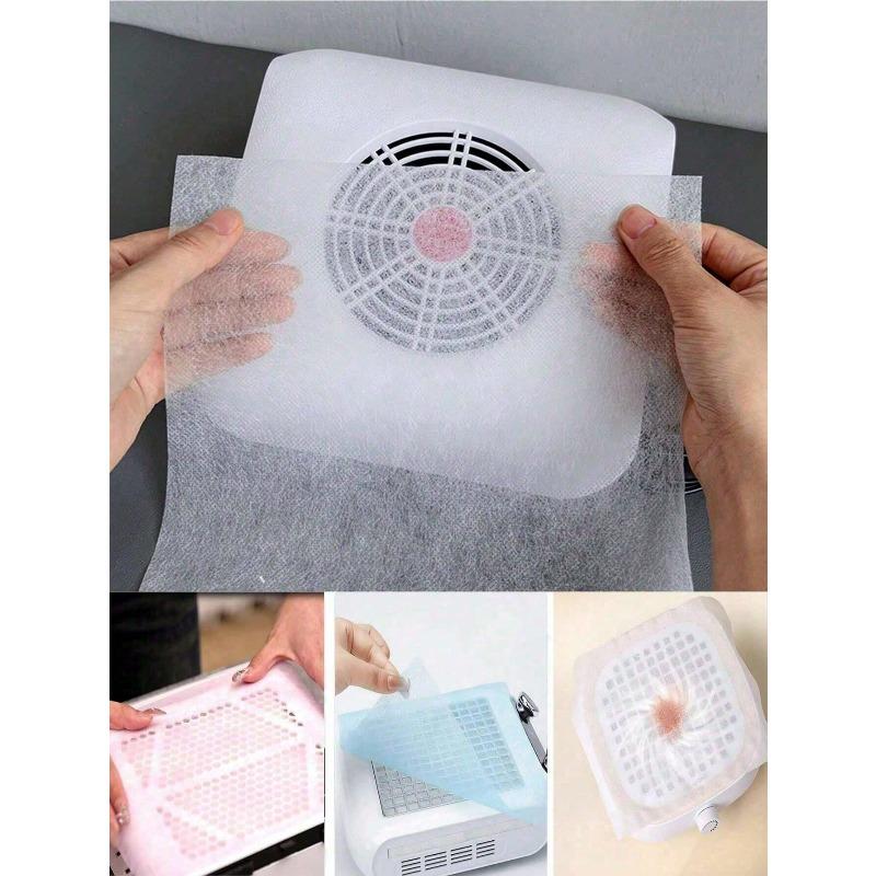 100 шт. Одноразовые фильтровальная бумага для пылесборника ногтей, Подходит для пылесборника ногтей, Портативная нетканая бумага для ногтей, Для профессионального маникюрного салона