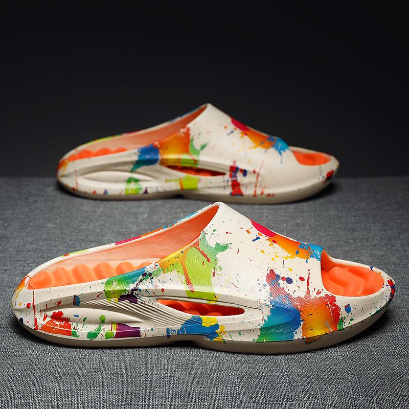 Летние нескользящие износостойкие дышащие повседневные сандалии и тапочки Модные легкие тапочки из ЭВА Пляжная обувь