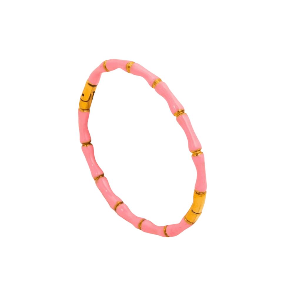 Stainless Steel Enamel Resin Bracelet Colorful Stainless Steel Bangle Bamboo Joint Bangle Party