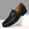 Fashion Luxury Brand Men's Top Layer Cowhide Business Casual Leather Shoes Spring  Men's New Comfortable Daily Casual Versatile Loafers