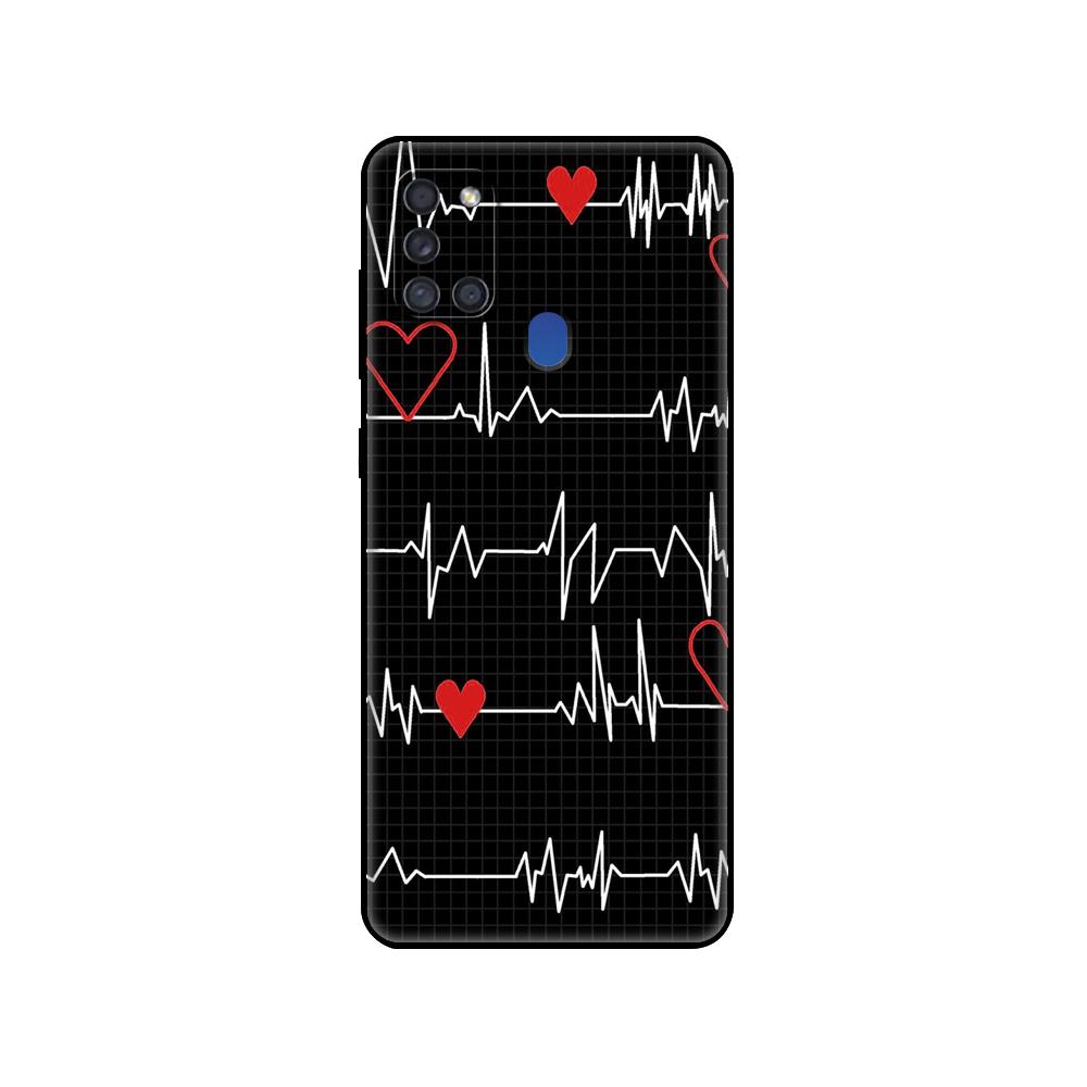 Black Tpu Case For Samsung Galaxy A50 50S A30S A10 A01 A11 A21S A31 A41 A51 A71 M21 M30S S10 LITE Nurse Medical Medicine Health