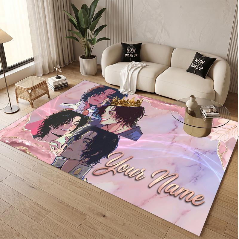 Personalized Crystal Velvet Carpet Michael Jackson Pattern Non Slip Floor Rug