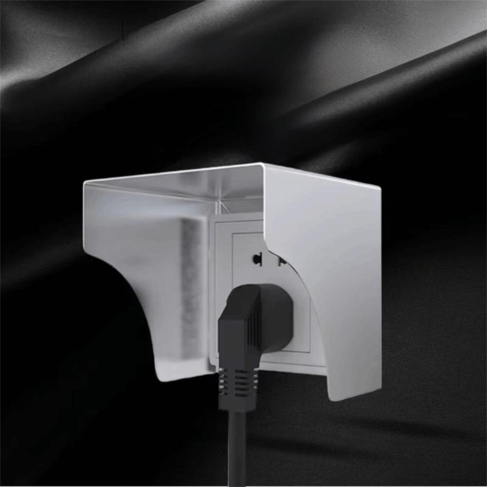 Waterproof Socket Cover Stainless Steel Outdoor Switch Protection  Household Items
