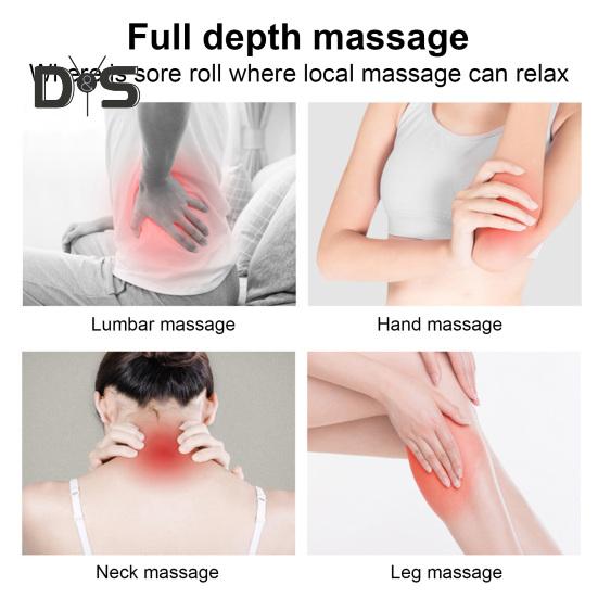 Массажный роликовый массажер для снятия боли в мышцах, глубокого расслабления тканей, физиотерапии, массажной палочки для лица, плеч, рук и тела
