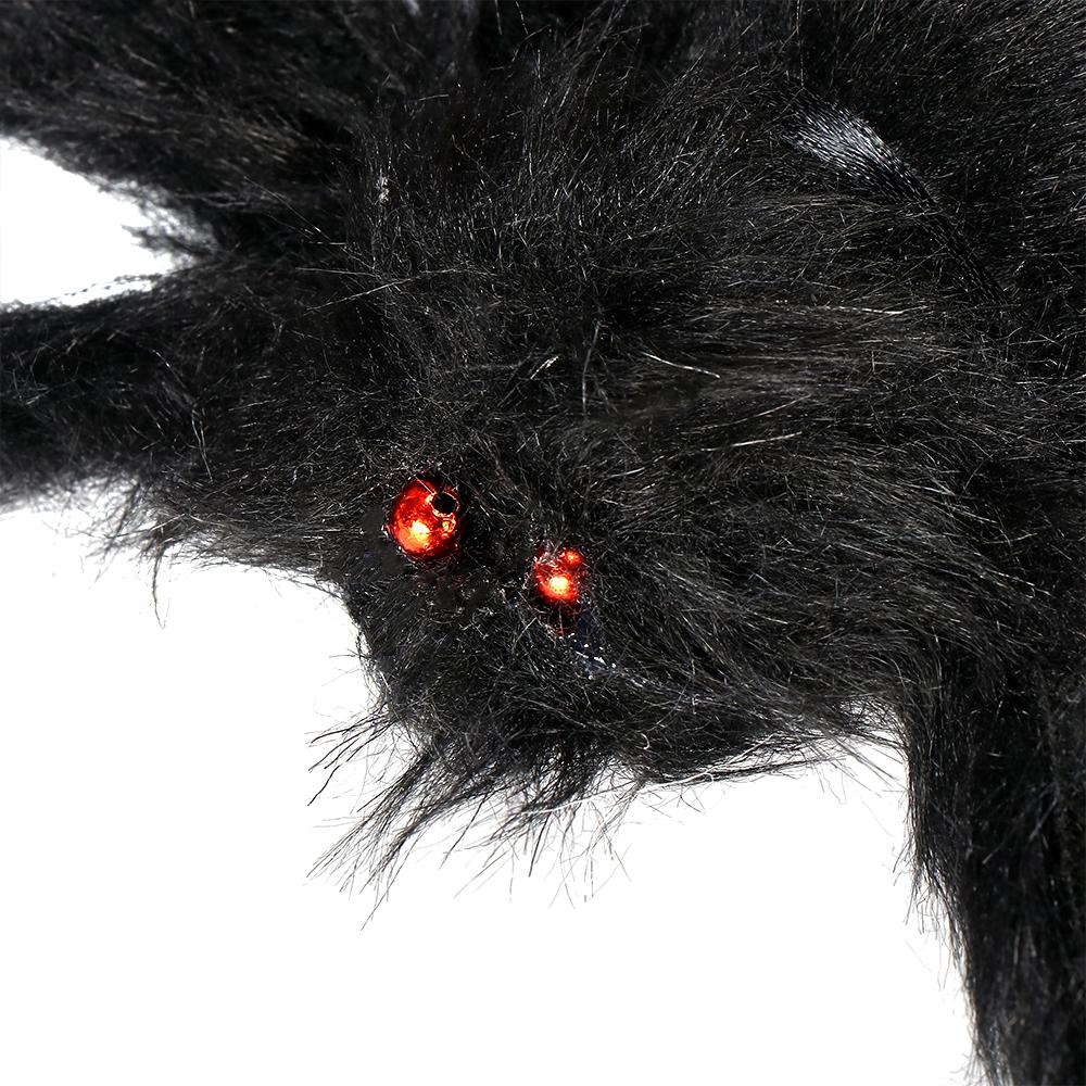 Party Supplies Prank Props Black Plush Spider Bar Ornament Halloween Decoration Haunted House