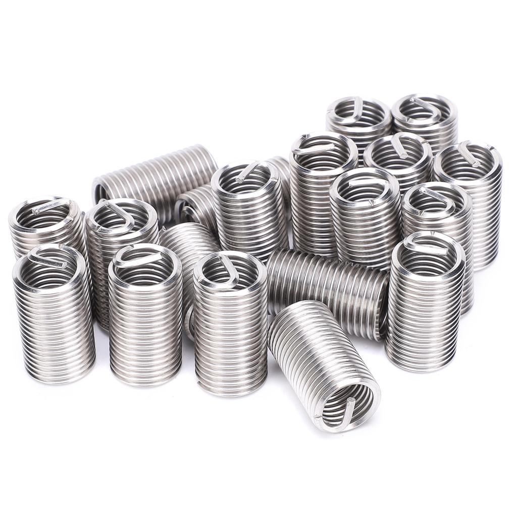 20Pcs Thread Inserts Male Female Reducing Nut Repair Tool Stainless Steel Fastener M14x23D