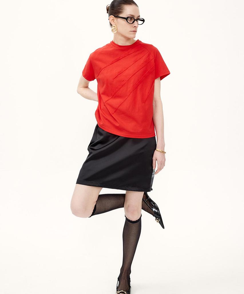 Kime Printed Mini Skirt (Black)