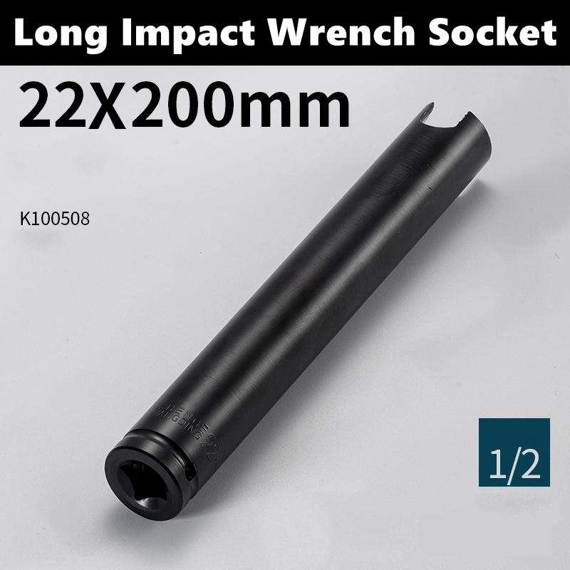 200/300 мм Длинный ключ Глубокая головка Инструмент 1/2" 22-27 мм Адаптер привода Преобразователь Редуктор Электрический Ударный Шестигранный Ключ Головка