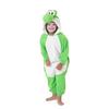 Kids Onesies Cartoon frog Kigurumi Pink Fleece Pajamas for Halloween Christmas Party Outfit