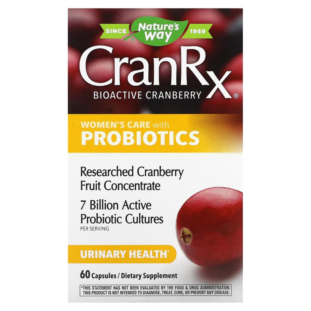Nature's Way CranRx, Women's Care, Containing Probiotics, 60 Capsules