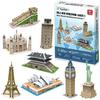 Paper Rock Mini World Famous Buildings Series 1 3D 3D Puzzle, корейские популярные головоломки
