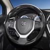 zkfan8 Suitable for Suzuki Carbon Fiber Texture Steering Wheel Cover with Segmented Quick-Release Design for Wagon R Swift Ertiga Brezza Baleno Fronx 