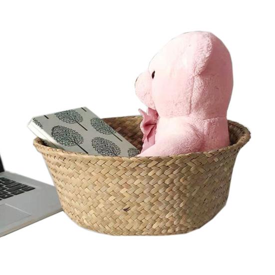 Скандинавский двухслойный тканый держатель для цветов с кисточками, цветочный горшок, корзина для хранения в гостиной