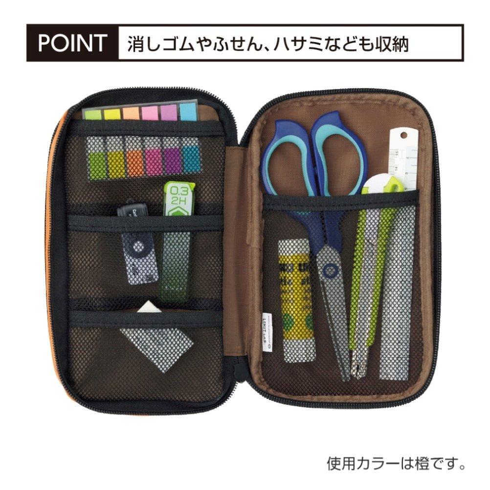 Футляр для ручек Lihit Lab Double Book-Style, черный A7555-24 - прочный и стильный органайзер для канцелярских принадлежностей