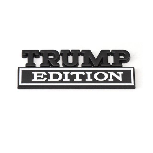Наклейка на автомобиль металлическая Trump Edition Badge Emblem передняя решетка капота для всех моделей