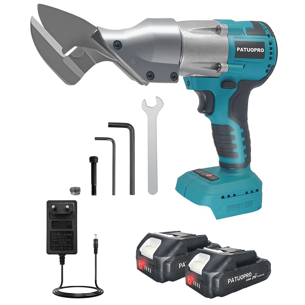 PATUOPRO 300 Н·м Аккумуляторные электрические ножницы по металлу Бесщеточные Ножницы по металлу Перезаряжаемый режущий электроинструмент Для аккумулятора Makita 18 В