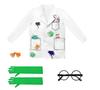 Boys Girls Simulation Doctor Nurse Work Uniform Cross with Toys Sets Kids Clothes Toddler Christmas Xmas Role Play Costum Party