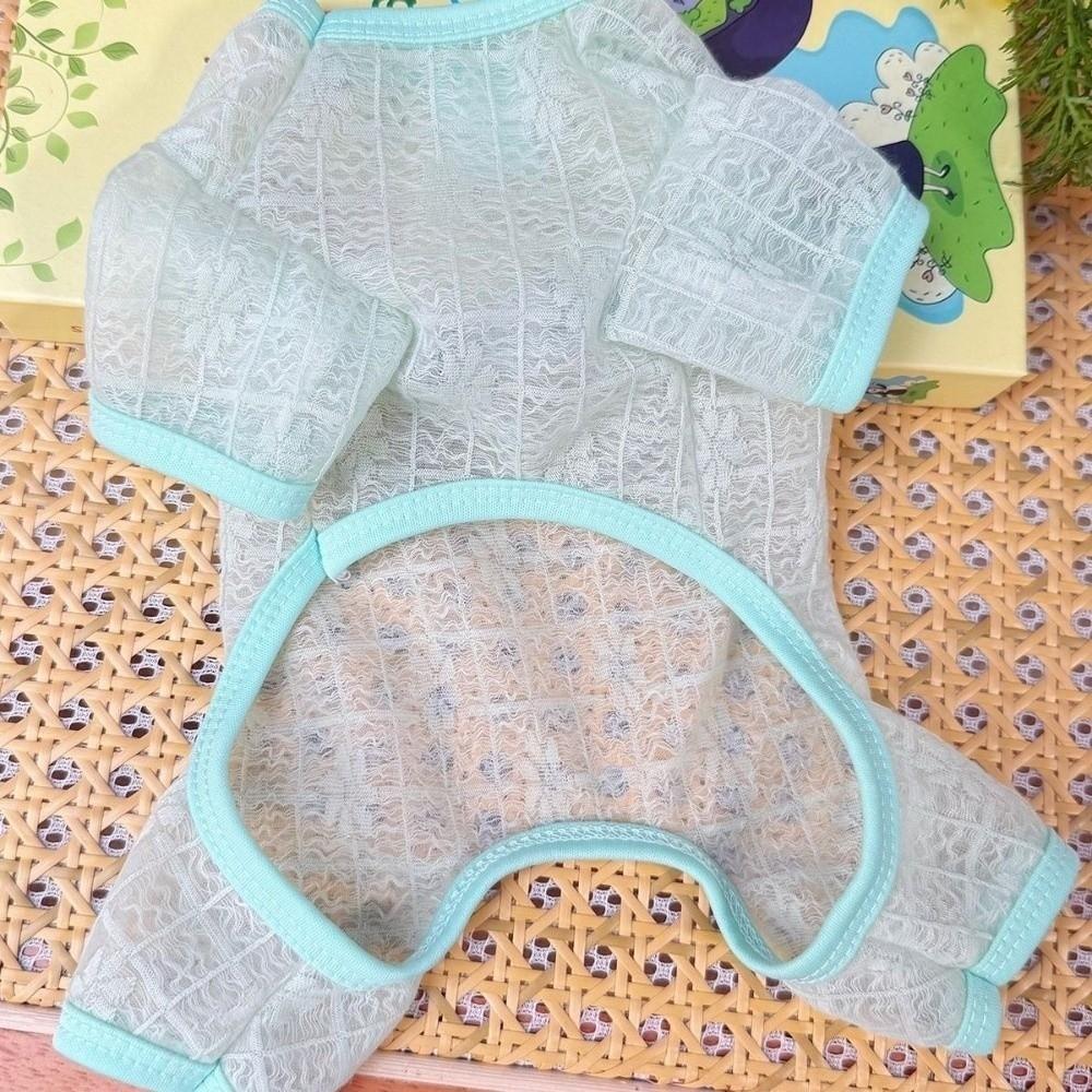 Hollow Mesh Dog Clothes Breathable Dog Outfit Pet Four-legged Wear Indoor Outdoor Use