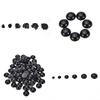 100 Pcs/Set Half Round Black Eyes Kids Toy Bear Doll Animal Puppet DIY Supply