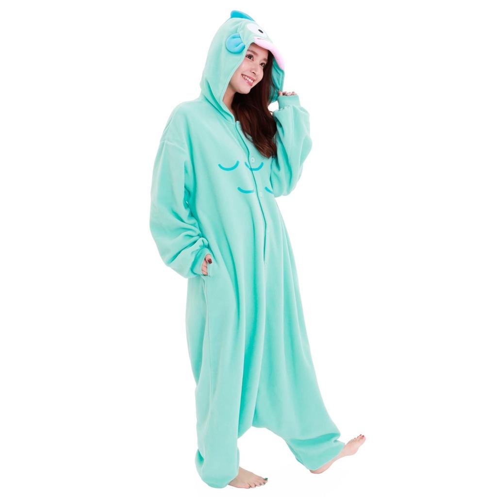 SAZAC Character Fleece Kigurumi Free Size Sanrio Hangyodon