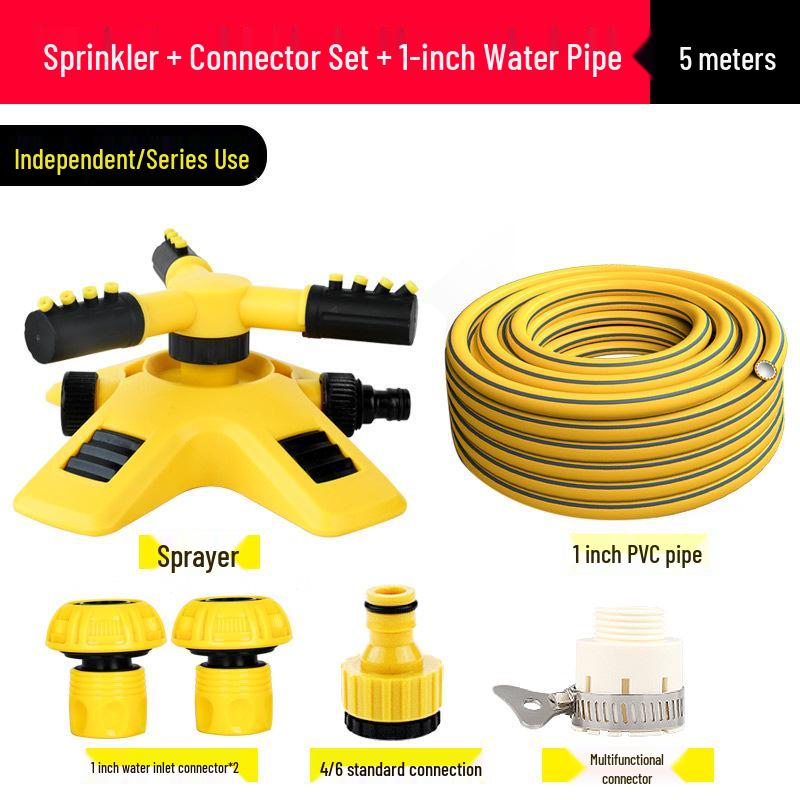 Автоматическая головка дождевателя для газона и сада с вращением на 360°