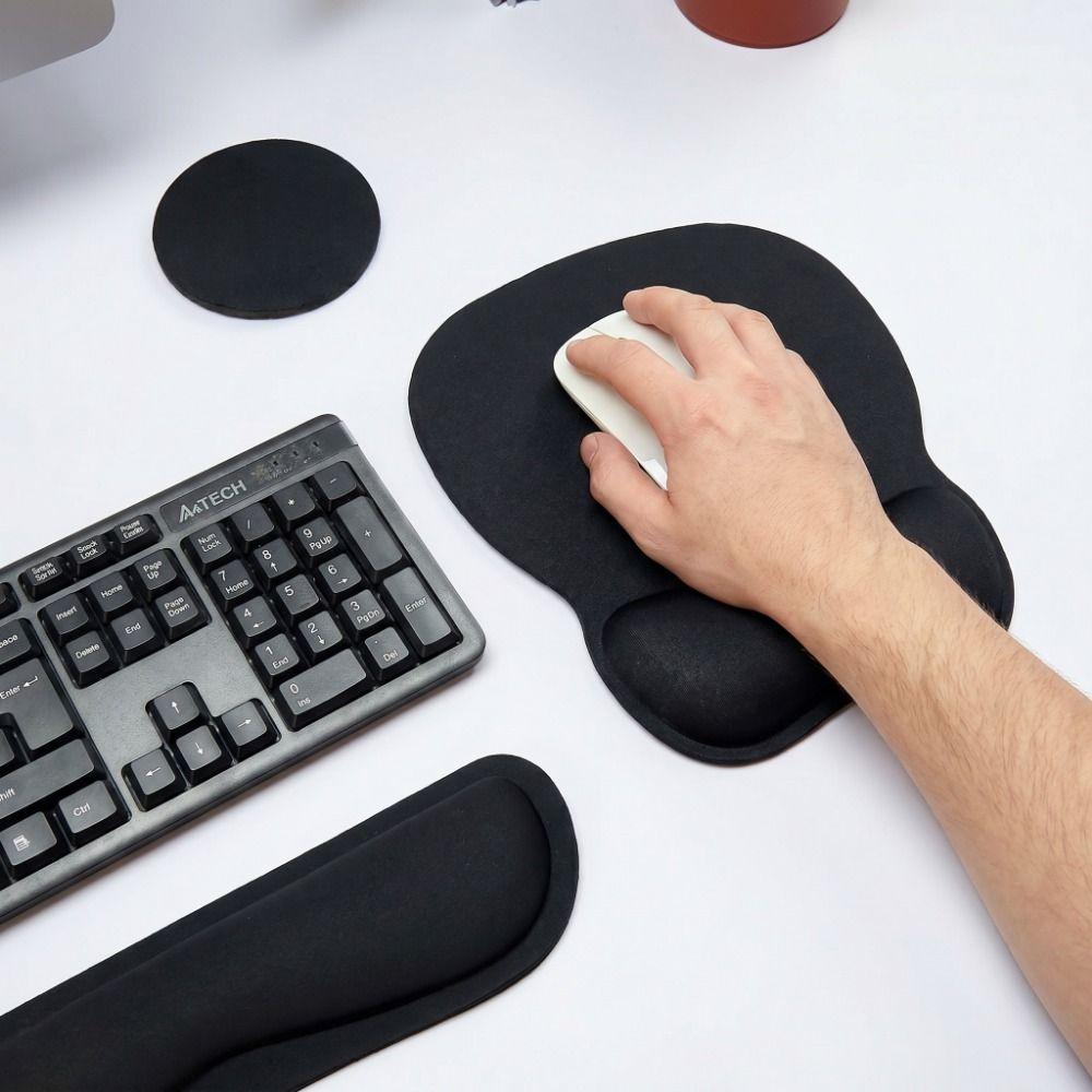 3Pcs Comfortable Mouse Wrist Support Pad Non-Slip Base Wristband Mouse Mat Desktop Accessories
