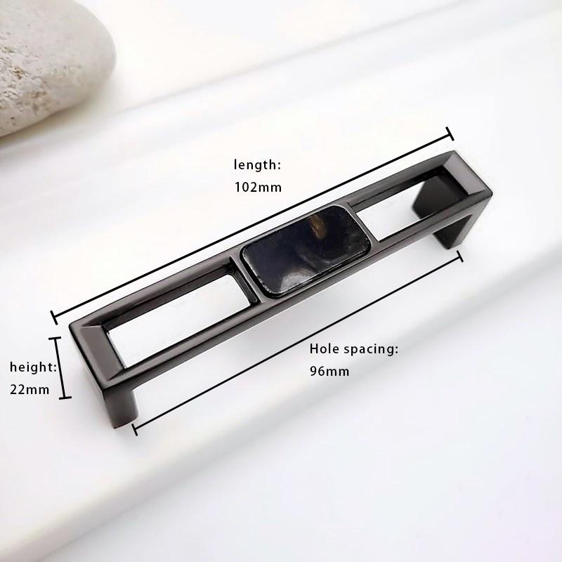 Дверные ручки и ручки из цинкового сплава для корпуса шкафа, элегантные ручки для мебели из смолы, ручки для ящиков кухонных шкафов, рычаги для внутренней отделки