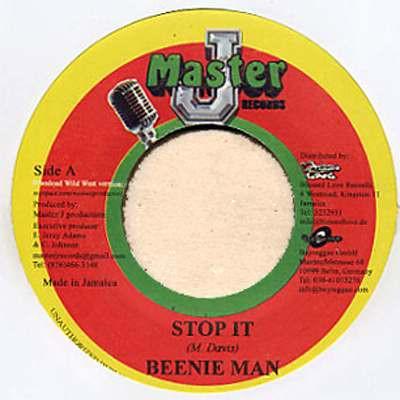 7inch Record BEENIE MAN / CNC - Stop It / Hide Yuh Girl  NONE Master J Record Jamaica Reggae, Ska & Dub Used