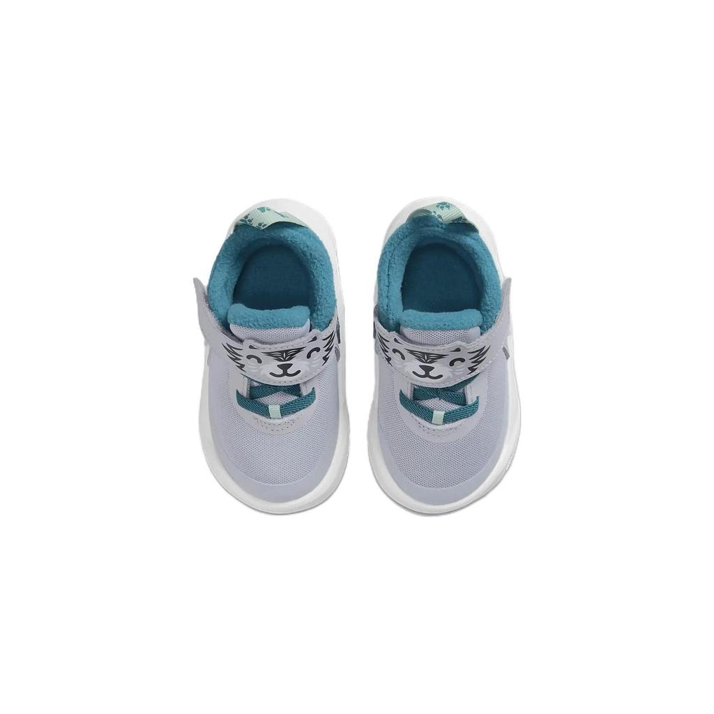 Nike Team Hustle D 10 Износостойкие Дышащие Низкие Детские Кроссовки Серые Для Младенцев И Малышей DQ8374-001