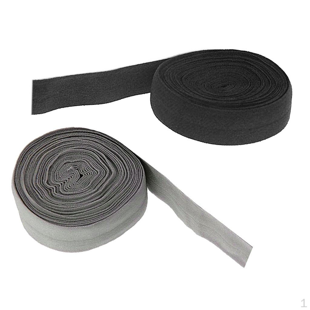 Два рулона 2 см эластичная плоская косая переплетная веревка для шитья одежды