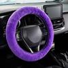 Modish Universal Car Accessory Charm Warm Long Soft Plush Car Steering Wheel Cover
