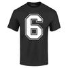6 Six Varsity Number T-shirt Funny Number Meme Shirt