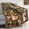 Короткошерстный пойнтер, легкое теплое флисовое одеяло с мультяшным животным принтом, супер мягкие пушистые уютные фланелевые одеяла