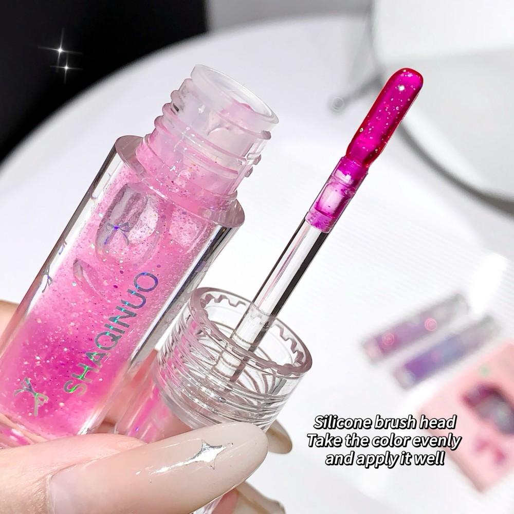 SHAOINUO меняющий температуру блеск для губ, мерцающее, меняющее цвет масло для губ, увлажняющий, глянцевый набор для губ