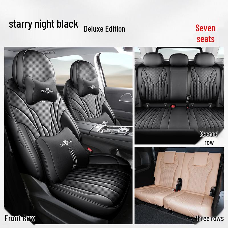 ZFL Perforated Leather Custom Car Seat Covers for Chery Tiggo 9 - Full Coverage