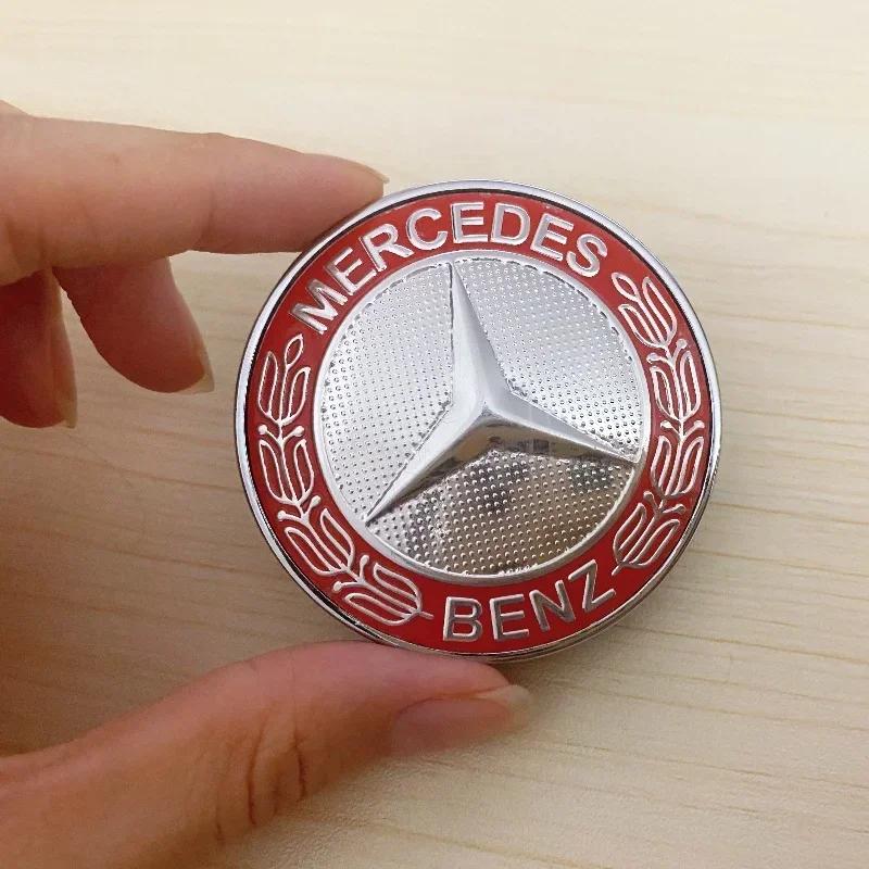 WXUKM1 C200 E200 For Mercedes Benz 3D ABS logo Car Front grill front hood Emblem sticker for Mercedes Benz W203 W204 W205 W206 W212 W21