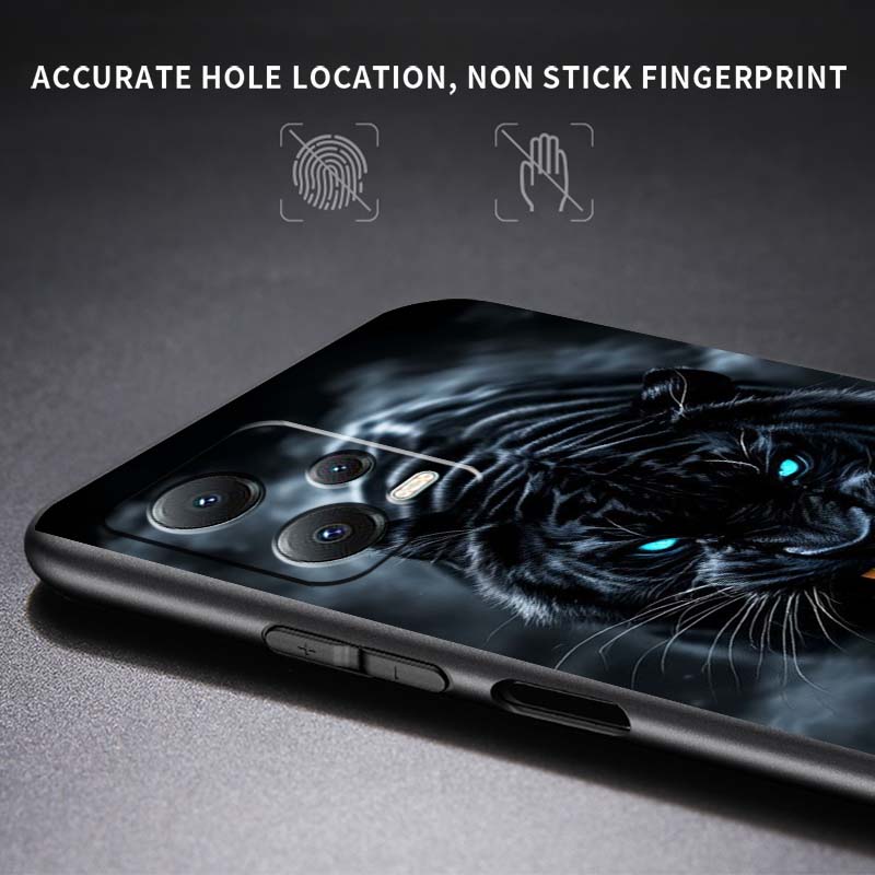 Лев Медведь Кошка Крутой Для Xiaomi Redmi Note 15 14 13 12 12S 11E 11 11S Pro Plus 4G 5G Черный Мягкий ТПУ Чехол для Телефона