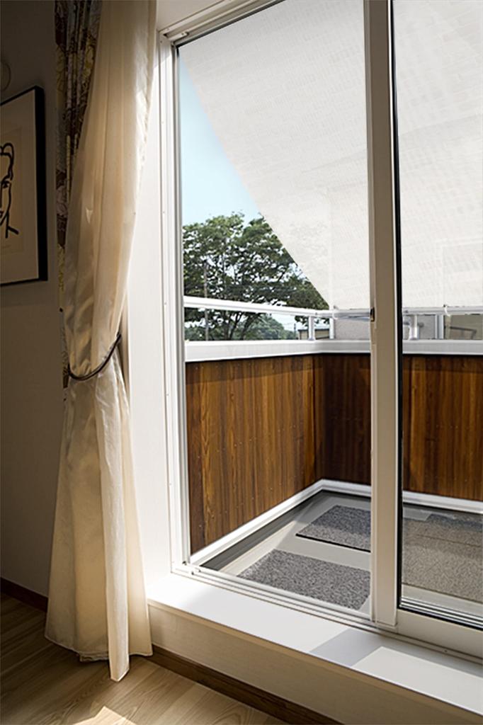 Meiwa Gravure Sunshade Master Awning, Brick (Beige), 180 x 240 cm, ORE-1824