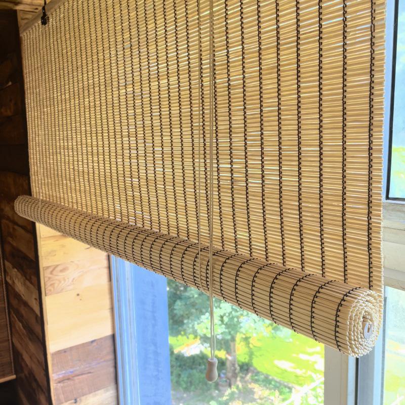 Уличные бамбуковые водонепроницаемые рулонные шторы для защиты от солнца и перегородок